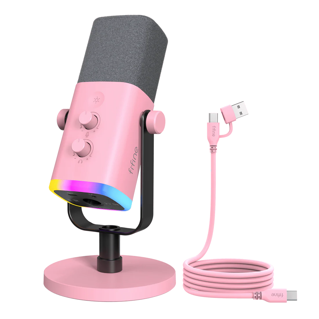 Micrófono FIFINE AmpliGame AM8 USB/XLR Dinámico con RGB