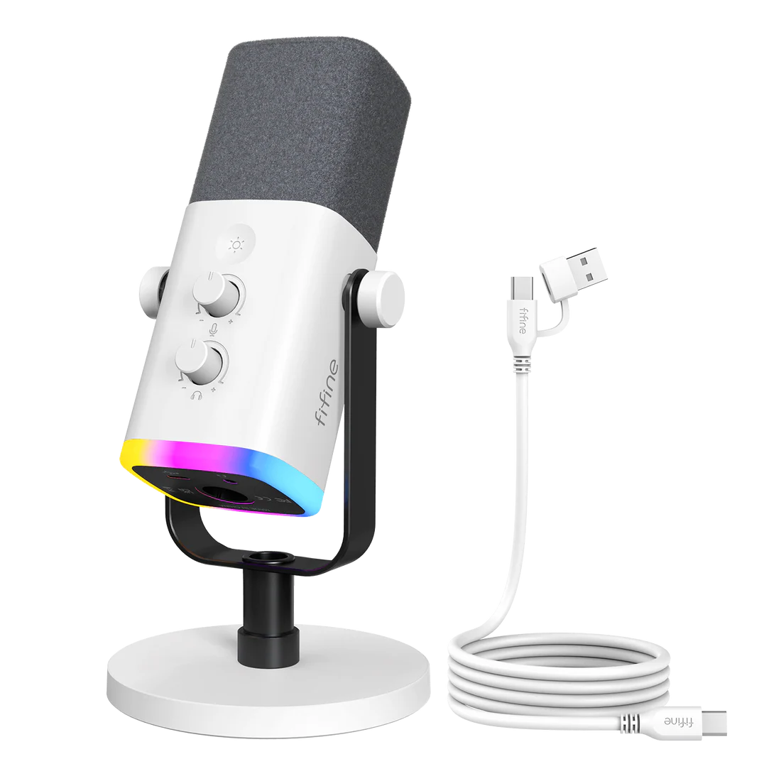 Micrófono FIFINE AmpliGame AM8 USB/XLR Dinámico con RGB