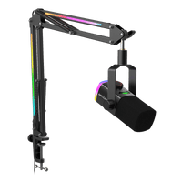 Ver imagen 4 de Micrófono FIFINE AmpliGame AM8PROT USB/XLR con Brazo RGB