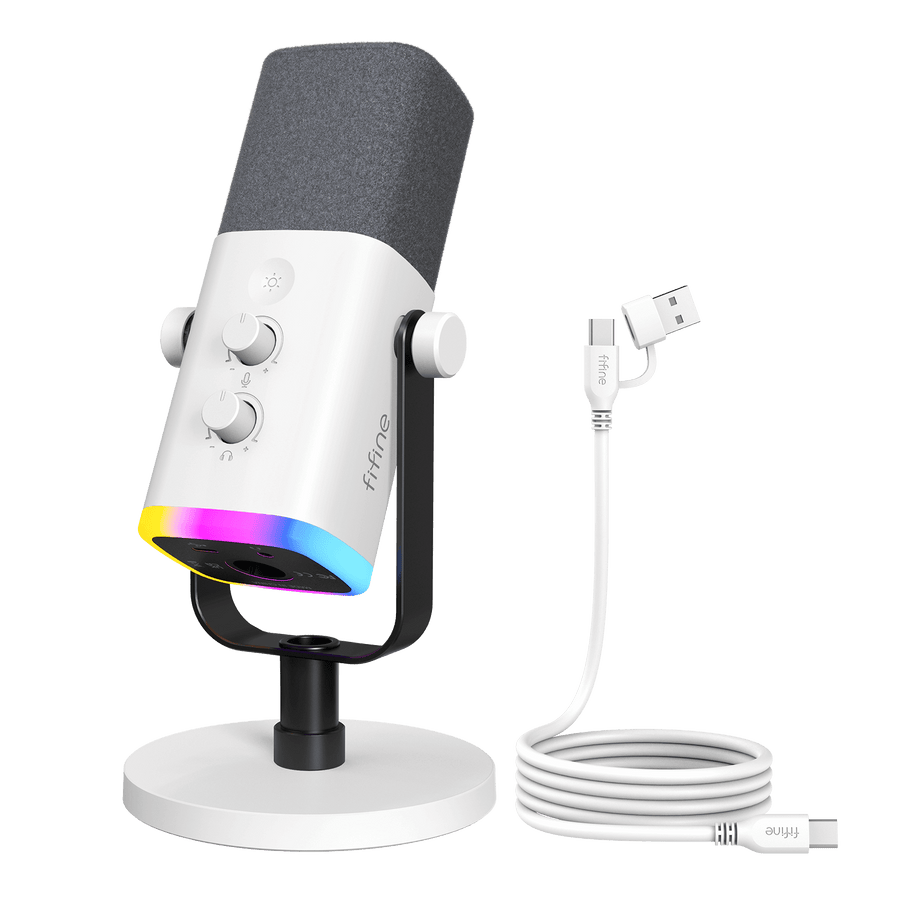 Micrófono FIFINE AmpliGame AM8 USB/XLR Dinámico con RGB
