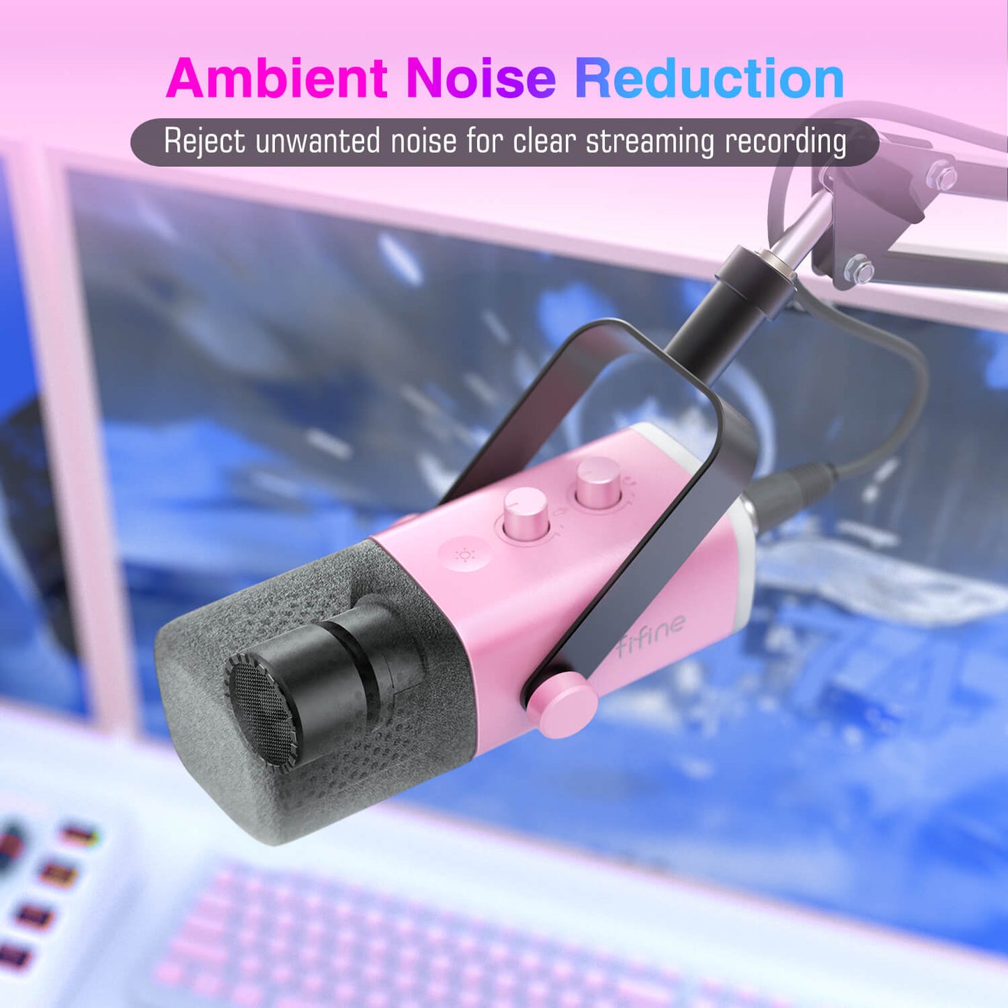Micrófono FIFINE AmpliGame AM8 USB/XLR Dinámico con RGB