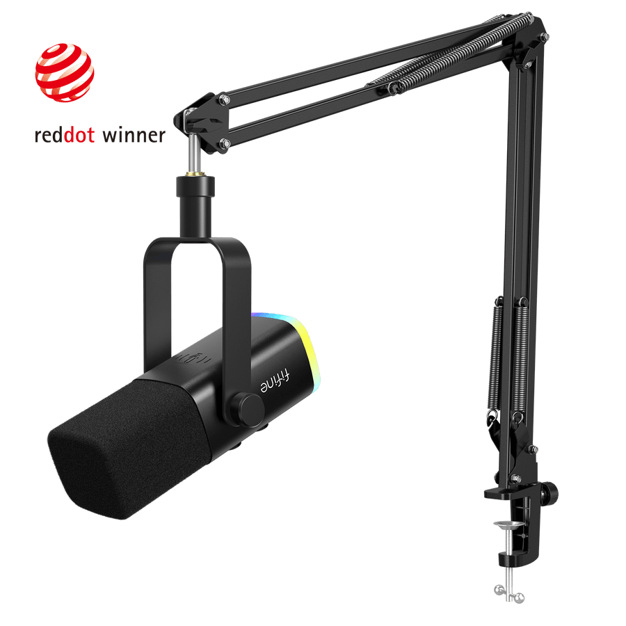 Micrófono FIFINE AmpliGame AM8T USB/XLR con Brazo Articulado