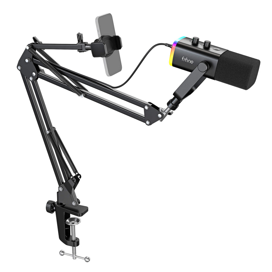 Micrófono FIFINE AmpliGame AM8T USB/XLR con Brazo Articulado