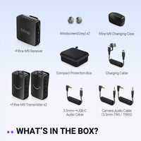 Ver imagen 3 de Micrófono Inalámbrico FIFINE M9 Lavalier Dual con Estuche de Carga